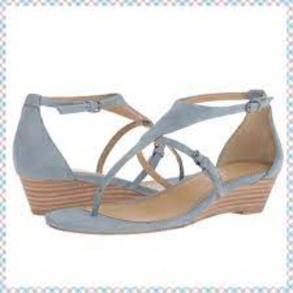 Splendid Bryce Suede Wedge Sandals - Picture 1 of 10